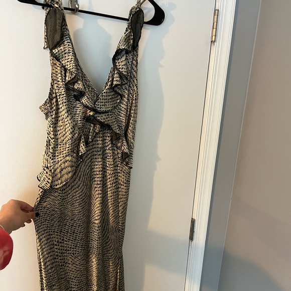 Silver gold formal slinky dress - Picture 2 of 2